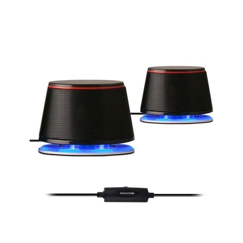 SW102 Computer Speakers, 5Wx2, Deep Bass in Small Body, Stereo 2.0 USB Powered 3